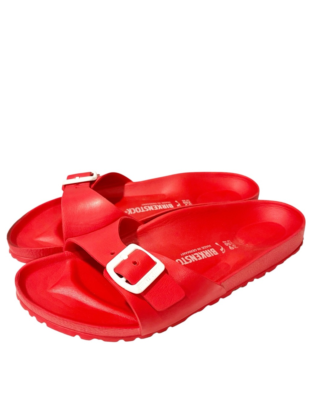Birkenstock Red Madrid EVA Limited Edition Sandal Single Buckle Size 8